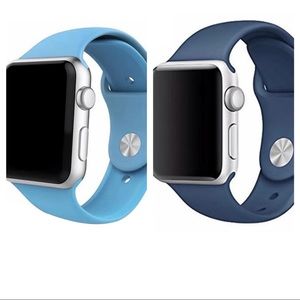 Apple Watch Band 42mm Large ( Sky Blue-Navy Blue)